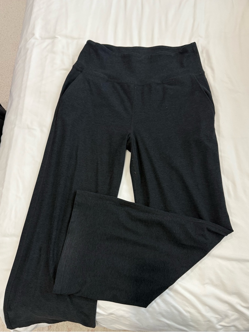Beyond Yoga Black - Spacedye Laidback Wide Leg Pant 29” short